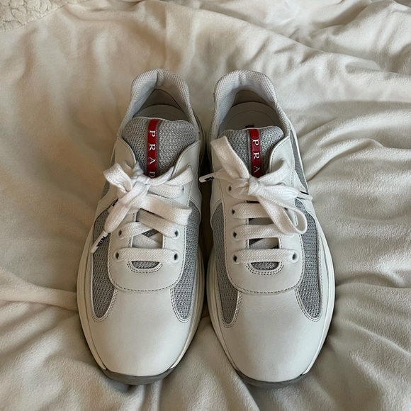 Prada America’s Cup Lace Up Sneakers - Picture 1 of 6